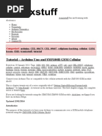 Download Tutorial - Arduino Uno and SM5100B GSM Cellular by centauros02 SN267865167 doc pdf