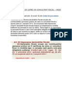 Certificare D101 DE CATRE UN CONSULTANT FISCAL