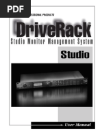 Studio DriveRack Manual - Original