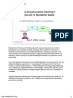 Maintenance Planning and Scheduling Training - DAY 1 - Powerpoint SAMPLE