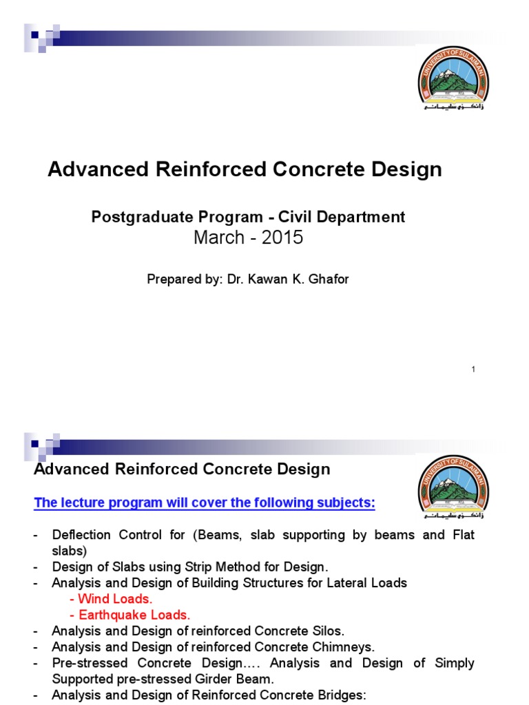 Postgrad Concrete Design Course | PDF | Technology & Engineering | Art