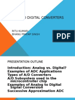 Analog To Digital Converters: Ritu Kumari Bhanu Pratap Singh