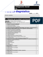 Ficha de diagnóstico en servicios sociales. Exclusion social. 