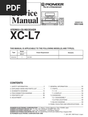 Service Manual: Stereo CD Receiver | PDF