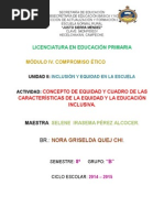 Inclusión y Equidad en La Escuela