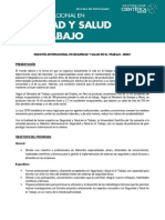 Maestría Internacional en Seguridad y Salud en El Trabajo