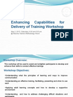 Enhancing Capabilities For Delivery of Trainings FINAL