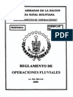 No. 9.- Reglamento de OPeraciones Fluviales. 1999