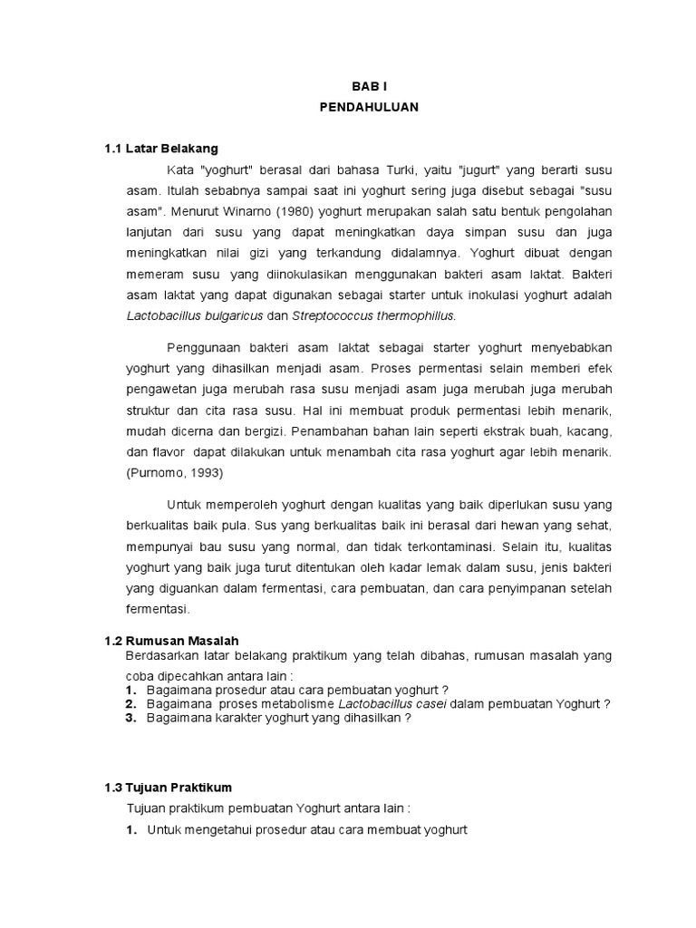 Contoh Laporan Bioteknologi