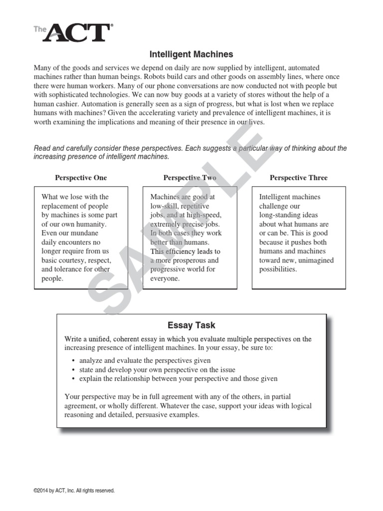 act sample essay prompts