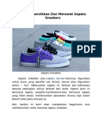 Cara Membersihkan Dan Merawat Sepatu Sneakers