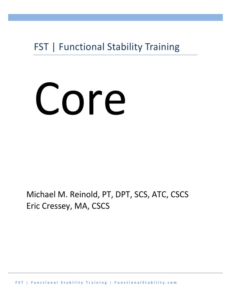 Core | PDF | Physical Therapy | Musculoskeletal System