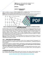 Defectos interfaciales y de volumen en metales