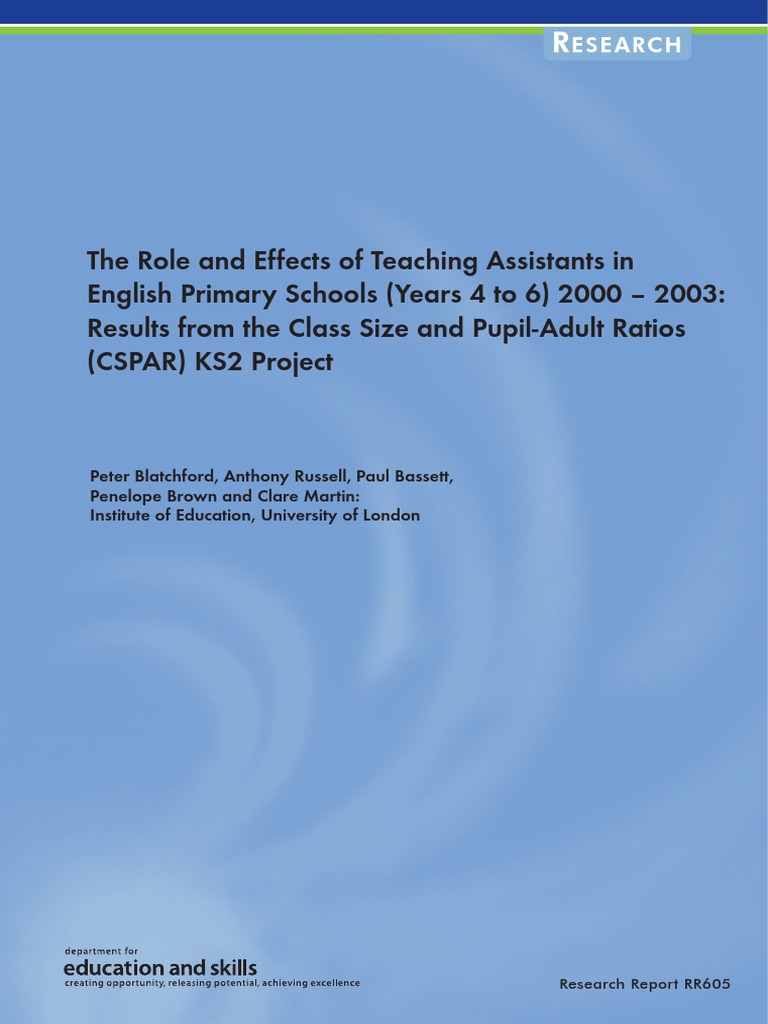The Role and Effects of TAs | PDF | Teaching Assistant | Teachers