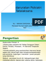 Kegawatdaruratan Psikiatri Tatalaksana