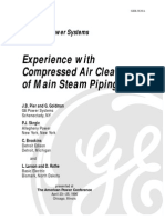 Compressed Air Cleaning of Main Steam Piping