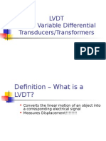 LVDT Linear Variable Differential Transducers/Transformers