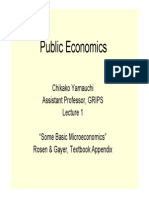 Introduction to Public Economics: Supply, Demand, Equilibrium