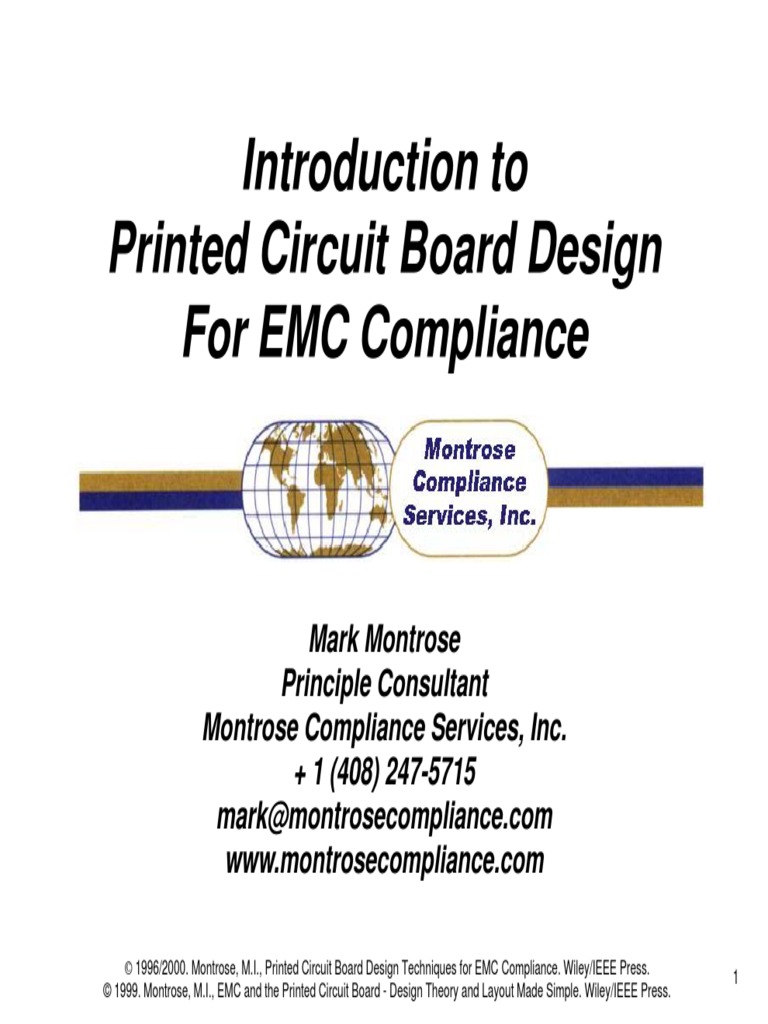 Montrose | PDF | Electromagnetic Compatibility | Transmission Line