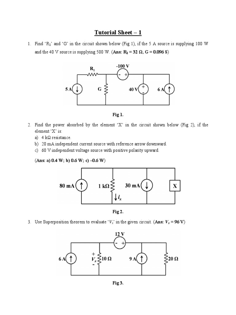 Circuit Analysis and Power Calculations | PDF | Analog Circuits ...