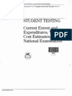Student Testing Current Extent and Expenditures, With Cost Estimates for a National Examination
