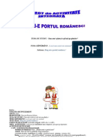 Proiect Didactic Drag Mi-E Portul Românesc PDF