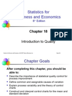 Statistics For Business and Economics: Introduction To Quality