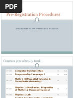 Pre Registration Procedures
