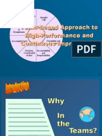 Team-Based Approach To High-Performance and Continuous Improvement Pproach To Ance and Provement