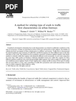 A Method For Relating Type of Crash To Tra C Ow Characteristics On Urban Freeways