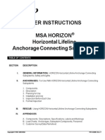 Horizon Horizontal Lifeline Instruction Manual - en