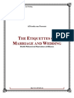 The Etiquettes of Marriage and Wedding