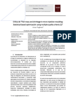 Crítica de Part Mass and Shrinkage in Micro Injection Moulding Statistical Based Optimización Using Multiple Quality Criteria