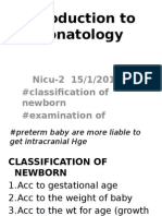 Introduction to neonatologyNeonatology-fatin