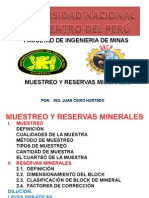 Muestreo y reservas minerales