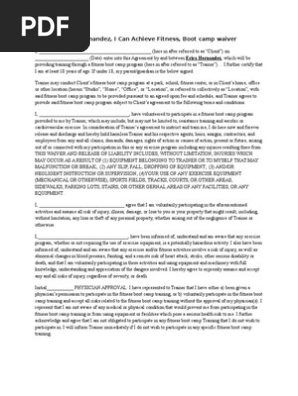 ica fitness waiver