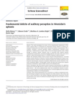 Fundamental deficits of auditory perception in Wernicke’s aphasia