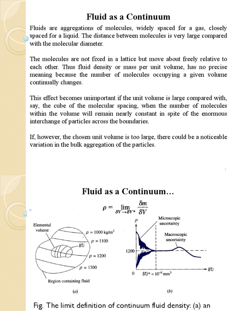 Fluid As A Continuum | PDF