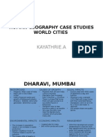 Human Geography Case Studies A2 2