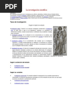 La Investigación Científica Invs