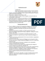 Funciones y Perfil Del Docente AIP