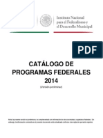 Catalogo de Programas Federales 2014
