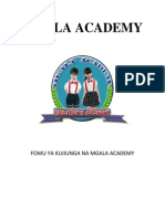 Fomu Ya Kujiunga Na Mgala Academy