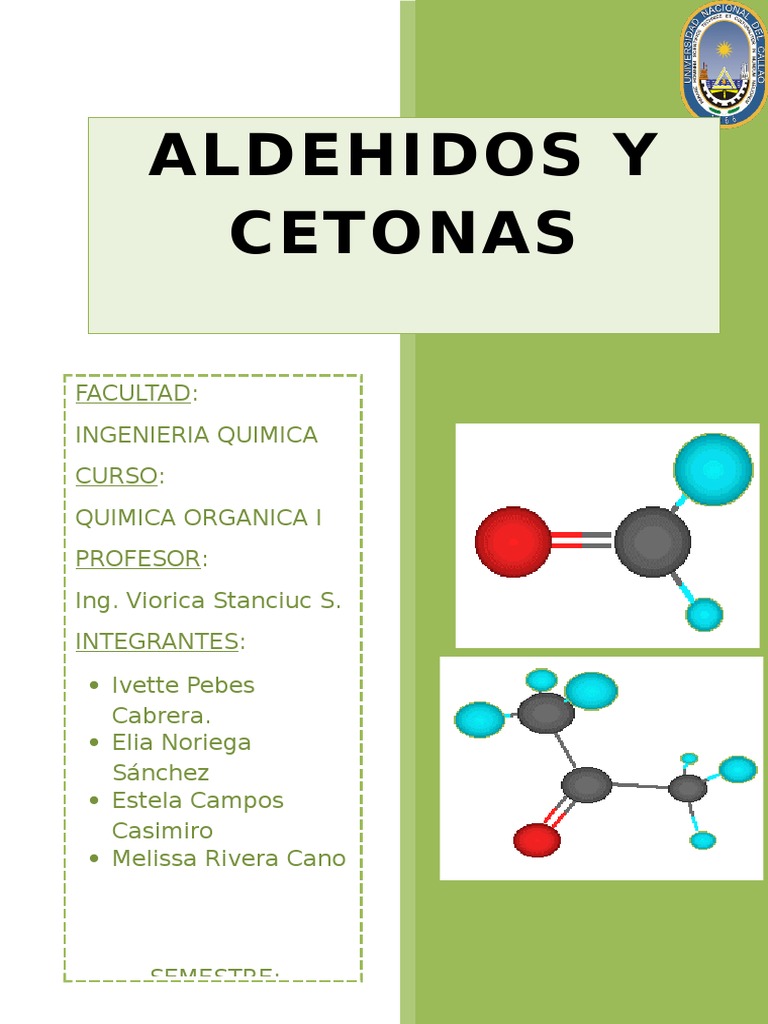 Aldehidos y Cetonas Cetona Compuestos orgánicos