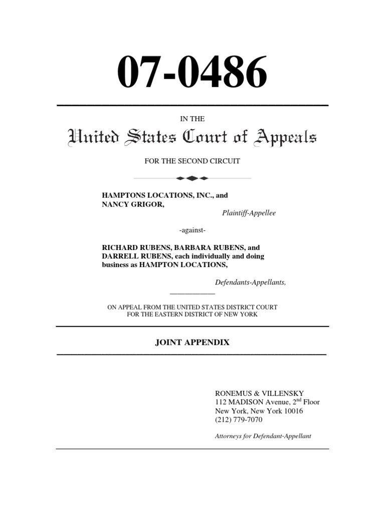 07 0486 Joint Appendix | PDF | Burden Of Proof (Law) | Judiciaries