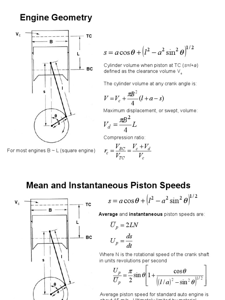 Performance Parameters Internal Combustion Engine Fuel Efficiency