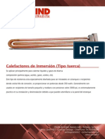 Calefactor Tipo Tuerca