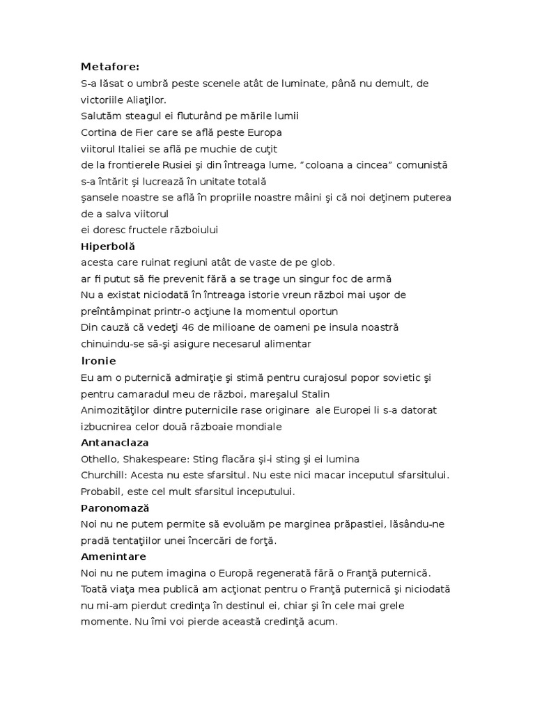 Figuri de Stil Exemple  PDF