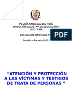 Atención y Protección A Las Víctimas y Testigos de Trata de Personas