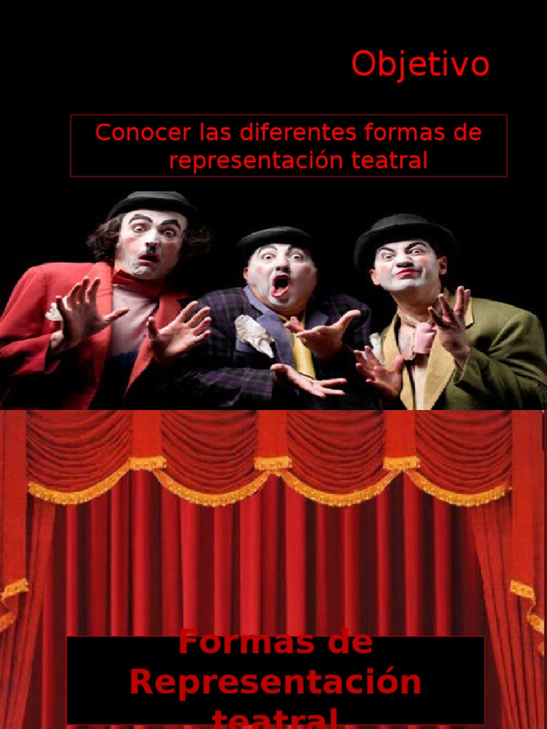 Formas de Representación Teatral | PDF | Ficción general